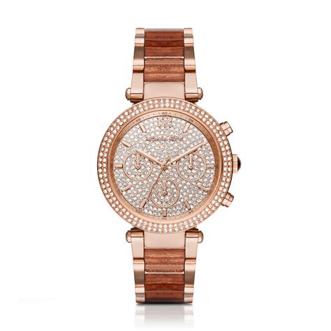 michael kors parker pavé rose gold-tone watch mk6514|Michael Kors Women's Parker Rose Gold.